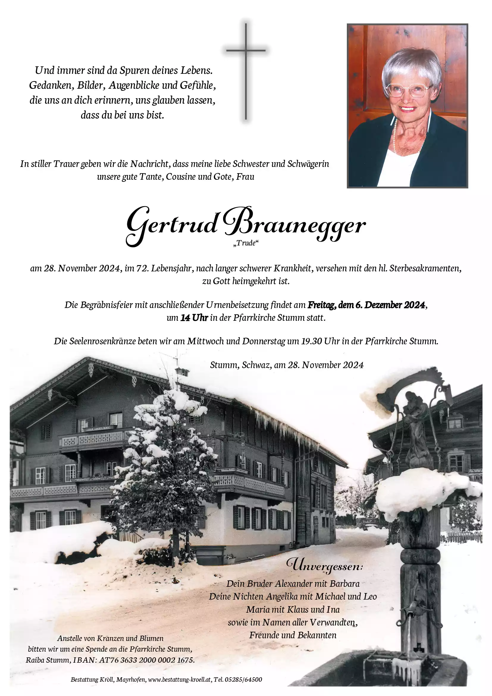 Parte von Gertrud Braunegger